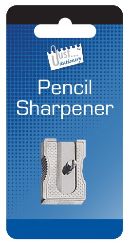 Just Stationery Single Hole Metal Pencil Sharpner