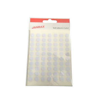 Pack of 560 White 8mm Round Labels - Stickers