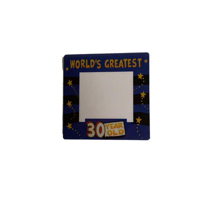 Photo Frame Cup Coaster Worlds Greatest 30 Year Old