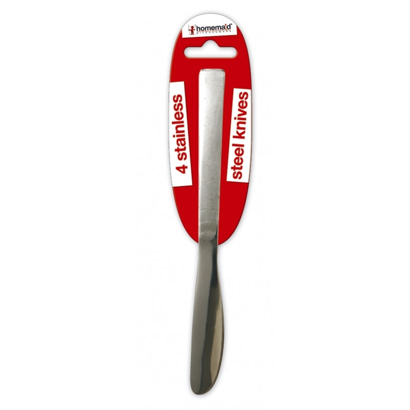 4 In Pack Stainless Steel Dinner Knife