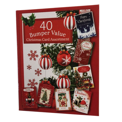 Box of 40 Bumper Value Christmas Card Assortment