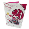 Daughter On Your 21st Birthday Celebrity Style Card