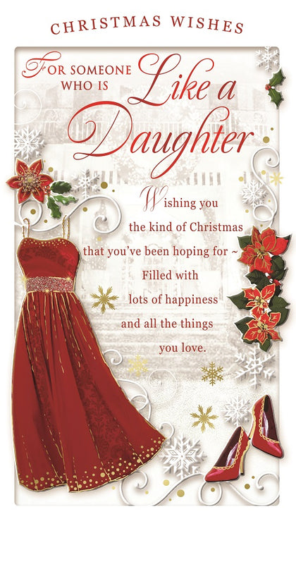 For Someone Who Is Like A Daughter Christmas Card