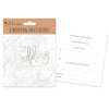 Pack of 8 Silver Wedding Invitation Cards with Envelopes