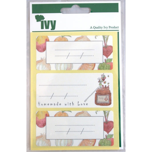 Pack of 12 Chutney 34x75mm Printed Labels