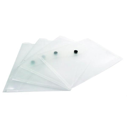 Pack of 12 A5 Polypropylene Clear Document Folders