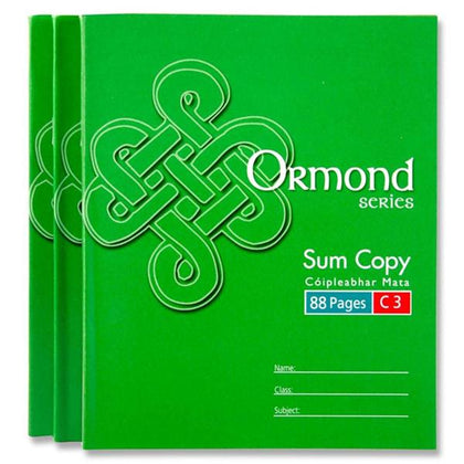 Pack of 5 88 Pages C3 Sum Copies by Ormond