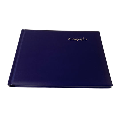 Navy Blue Autograph Book by Janrax - Signature End of Term School Leavers