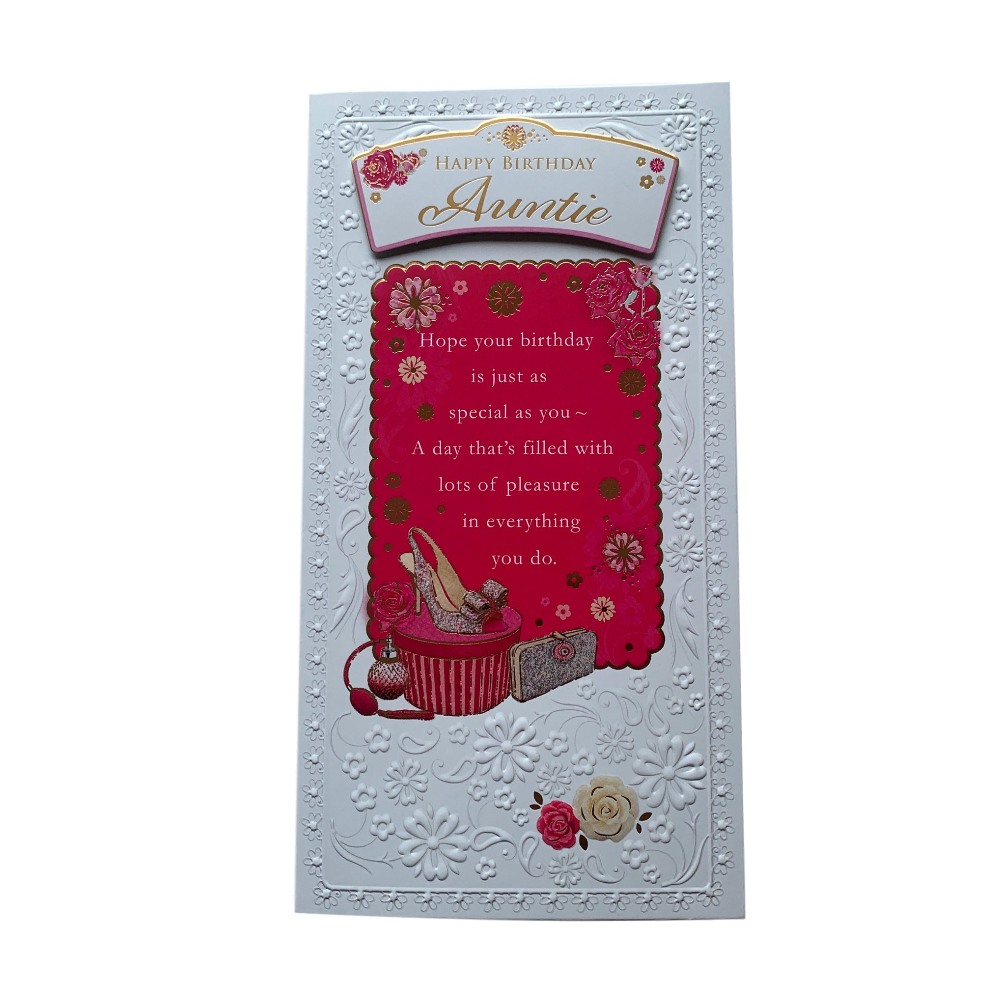 Happy Birthday Auntie Soft Whispers Card
