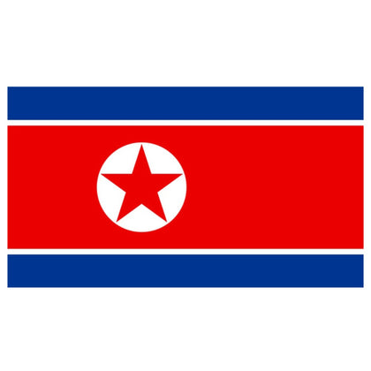 N.korea Flag 5ft X 3ft