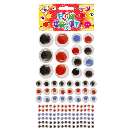 12 Sets of Craft Kit Eyes 4 Assorted Sizes