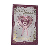 To A Dear Nanna Heart With Ribbon Design Mother's Day Card