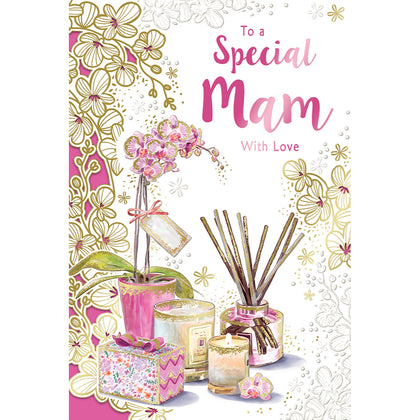 To a Special Mam With Love Celebrity Style Birthday Card