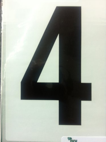 Waterproof Wheelie Bin Number 4 Sticker