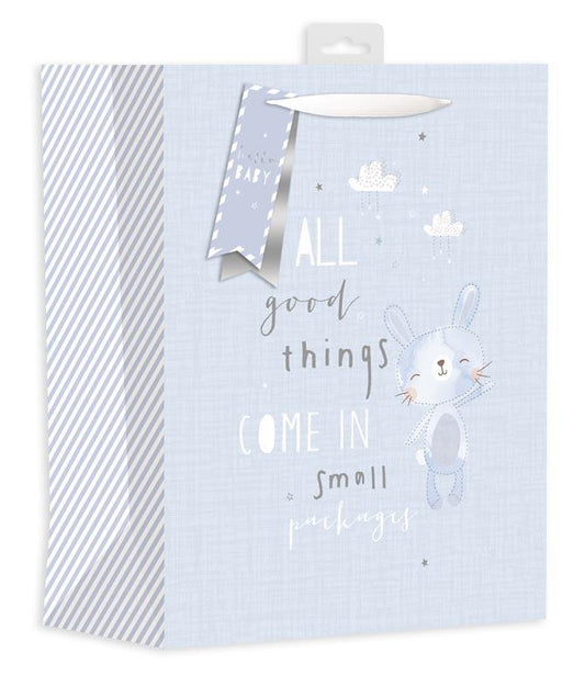 Baby Bunny Blue Large Gift Bag