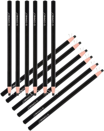 Pack of 12 Black Chinagraph Pencils