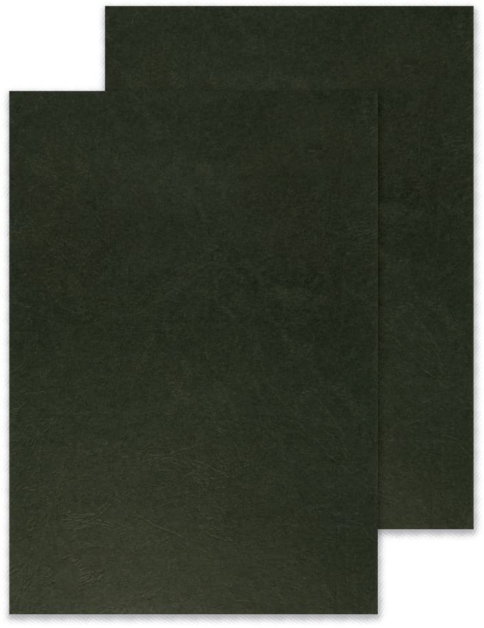 A4 Black Leathergrain Comb Binder Cover (Pack of 100)