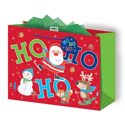 Ho Ho Ho Design Christmas Large Gift Bag