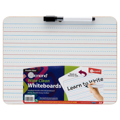 A4 Writing & Drawing Whiteboard with Marker by Premier Office