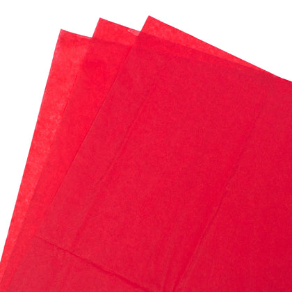 Pack of 480 Sheets 500x750mm Red Tissue Paper