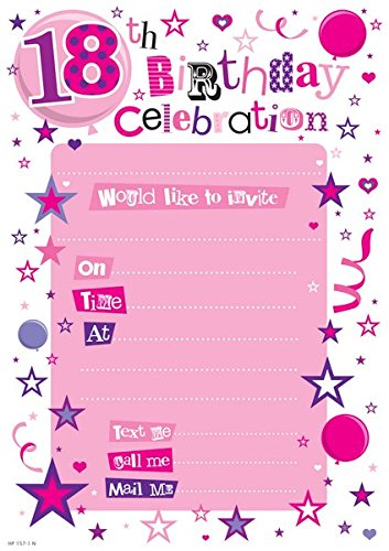 SE Girls 18th Birthday Party Invites Hanging Pads