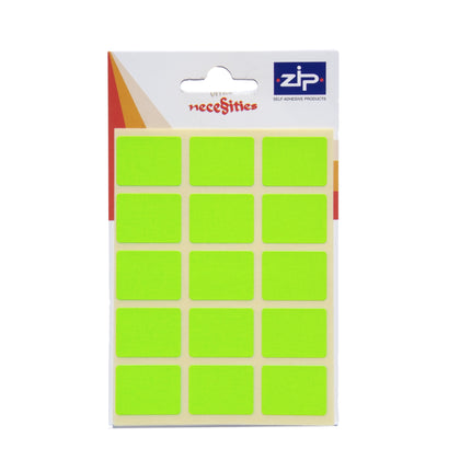 Pack of 60 19 x 25mm Fluorescent Green Labels