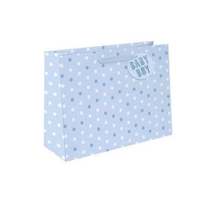 Blue Dot Design Large Baby Boy Shopper Gift Bag