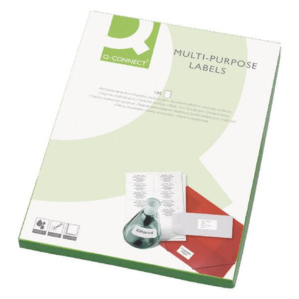 Pack of 600 Multipurpose 6 Per Sheet White Labels 99.1x93.1mm