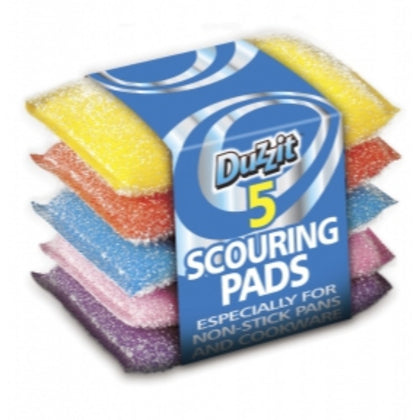 Pack of 5 Coloured Scouring Pads