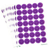 Pack of 420 Purple A5 Smiley Face Stickers