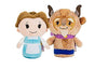 Beauty and the Beast Itty Bittys Set of Belle and The Beast 11cm Soft Toys