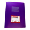 A4 Purple Flexible Cover 10 Pocket Display Book