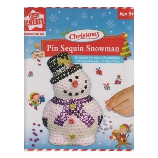 Kids Create - Make Your Own Pin Sequin Snowman