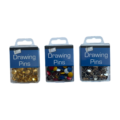 Pack of 120 Assorted Drawing Pins