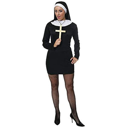 Adult Sexy Nun Fancy Dress Costume