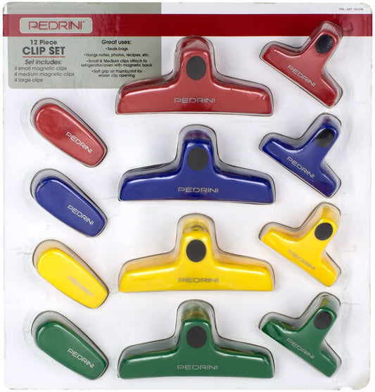 Pedrini 12 Piece Clip Set