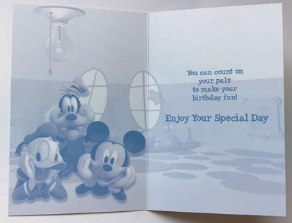 mickey mouse your birthday is here! happy birthday card