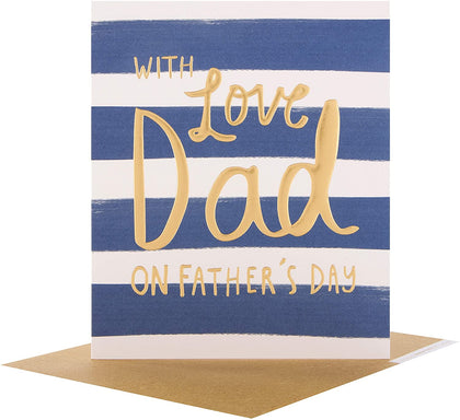 With Love Dad On Father's Day Card
