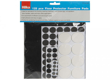 Pack of 125 Pieces Assorted Floor Protector Furniture Pads