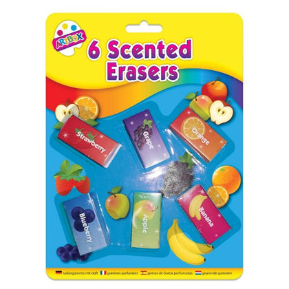 6 Scented novelty Erasers