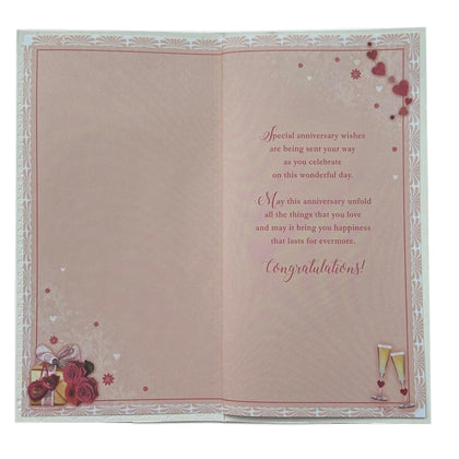 Best Wishes On Your 25th Anniversary Soft Whispers Card
