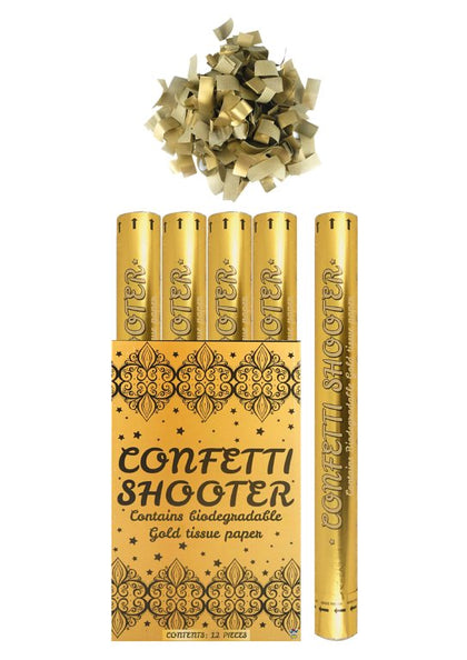Gold Paper Confetti Shooter 50cm