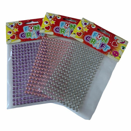 Fun Craft Gem Dot Stickers (216 Self Adhesive Gem Dots)