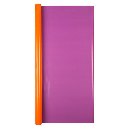 Hallmark Orange and Purple Reversible Roll Wrap 2M