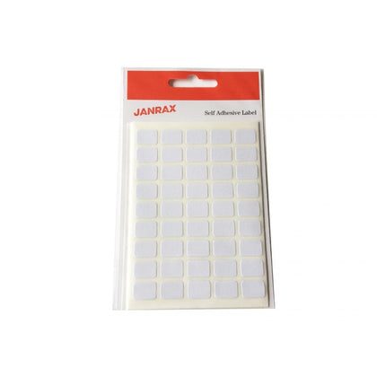 Pack of 315 White 9x13mm Rectangular Labels - Adhesive Stickers