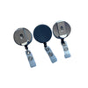 Pack of 10 Black and Silver Key Reels with Badge Holder