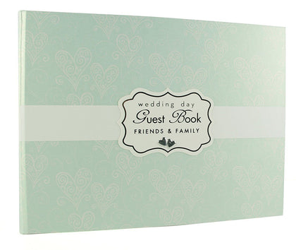 Love & Cherish Pearlised Paperwrap Guest Book