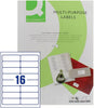 Q-Connect Multipurpose Labels 99.1x34mm 16 Per Sheet White (Pack of 8000) KF02250