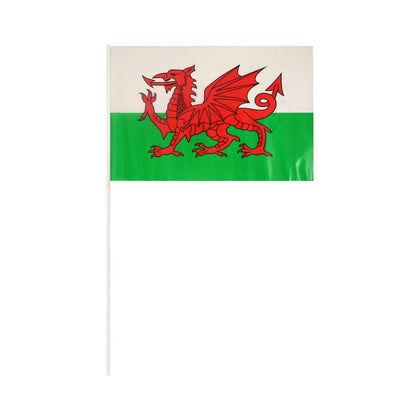 Wales Pvc Hand Flag with 40cm Stick