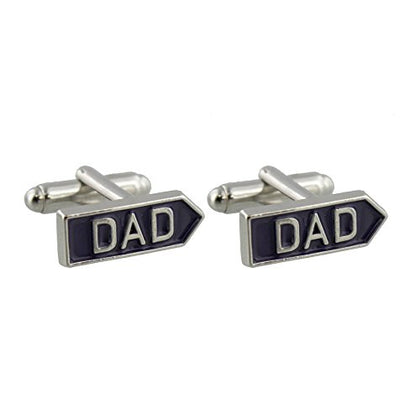 Arrow Shaped 'Dad' Cufflinks - Comes Boxed